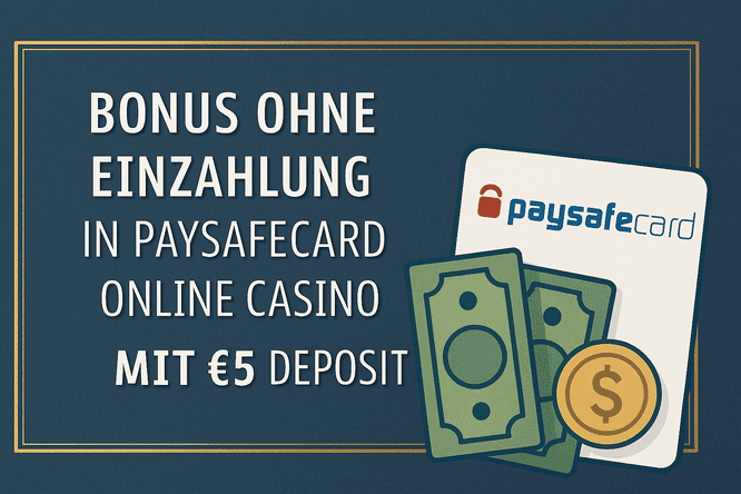 Casino Bonus mit 5 Euro Einzahlung verfügbar in seriösen Casinos mit PSC für Österreich